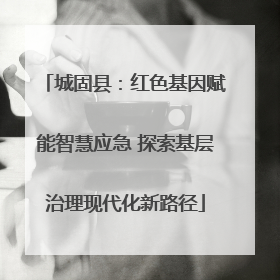 城固县：红色基因赋能智慧应急 探索基层治理现代化新路径