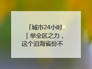 城市24小时｜举全区之力，这个沿海省份不只为“化债”
