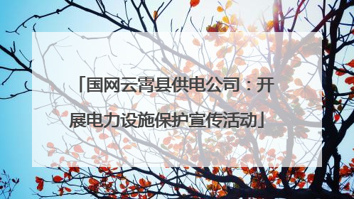 国网云霄县供电公司：开展电力设施保护宣传活动