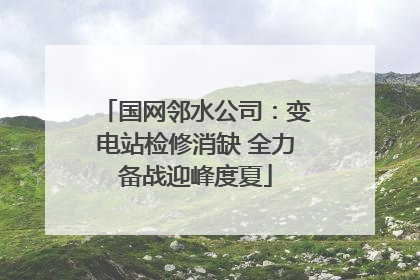 国网邻水公司：变电站检修消缺 全力备战迎峰度夏