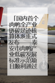 国内首个肉鸭全产业链碳足迹核算体系正式发布——泰安市肉鸭产业低碳发展标准示范项目顺利通过验收
