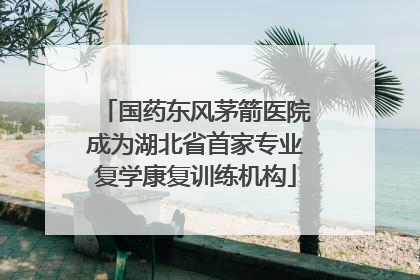 国药东风茅箭医院成为湖北省首家专业复学康复训练机构