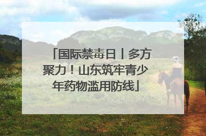 国际禁毒日丨多方聚力！山东筑牢青少年药物滥用防线