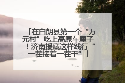 在白朗县第一个“万元村”吃上高原车厘子！济南援藏这样践行“一茬接着一茬干”