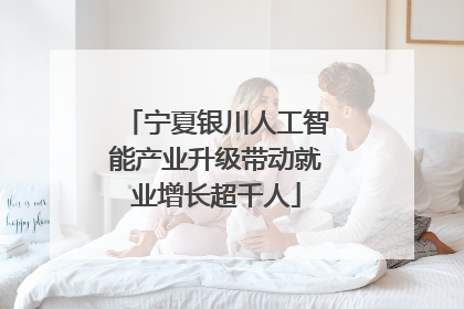 宁夏银川人工智能产业升级带动就业增长超千人