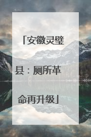 安徽灵璧县：厕所革命再升级