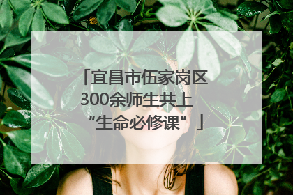 宜昌市伍家岗区300余师生共上“生命必修课”