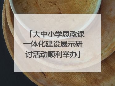 大中小学思政课一体化建设展示研讨活动顺利举办