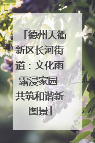 德州天衢新区长河街道：文化雨露浸家园 共筑和谐新图景