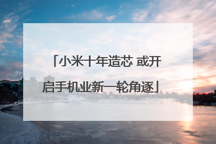 小米十年造芯 或开启手机业新一轮角逐