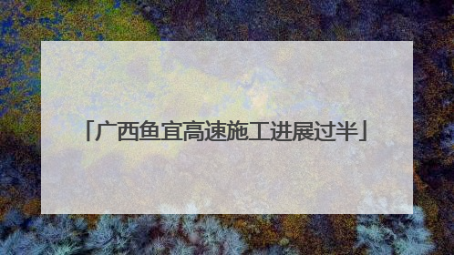 广西鱼宜高速施工进展过半