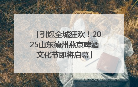 引爆全城狂欢！2025山东德州燕京啤酒文化节即将启幕