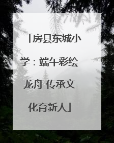 房县东城小学：端午彩绘龙舟 传承文化育新人