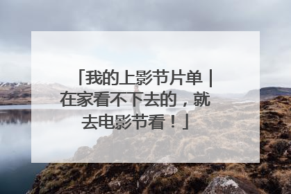 我的上影节片单｜在家看不下去的，就去电影节看！