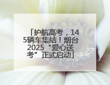 护航高考，145辆车集结！烟台2025“爱心送考”正式启动