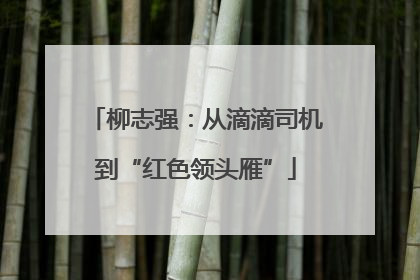 柳志强：从滴滴司机到“红色领头雁”