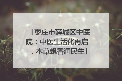 枣庄市薛城区中医院：中医生活化再启，本草飘香润民生