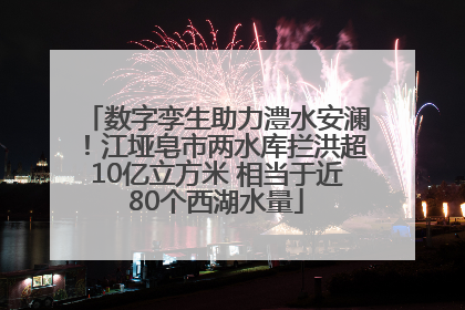 数字孪生助力澧水安澜！江垭皂市两水库拦洪超10亿立方米 相当于近80个西湖水量