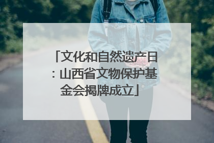 文化和自然遗产日：山西省文物保护基金会揭牌成立