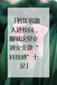智能机器人进校园，聊城这堂交通安全课“科技感”十足