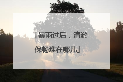 暴雨过后，清淤保畅难在哪儿