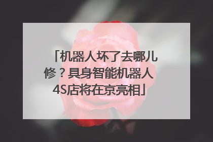 机器人坏了去哪儿修？具身智能机器人4S店将在京亮相