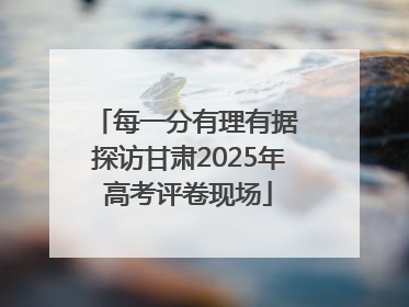 每一分有理有据 探访甘肃2025年高考评卷现场