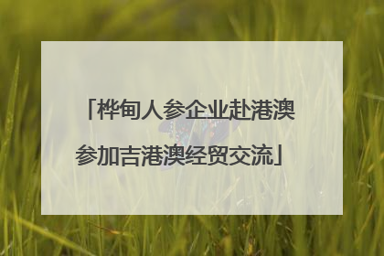 桦甸人参企业赴港澳参加吉港澳经贸交流