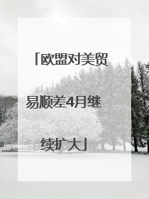 欧盟对美贸易顺差4月继续扩大