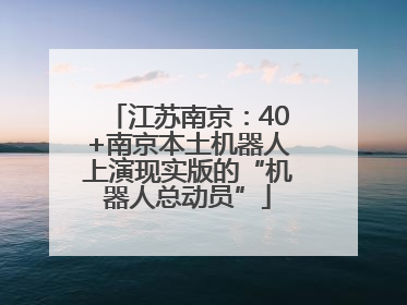 江苏南京：40+南京本土机器人上演现实版的“机器人总动员”