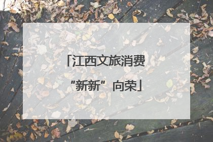 江西文旅消费“新新”向荣