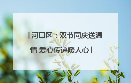河口区：双节同庆送温情 爱心传递暖人心