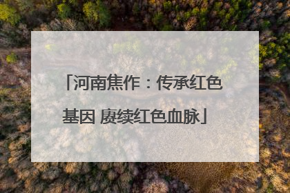 河南焦作：传承红色基因 赓续红色血脉