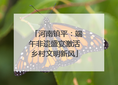 河南镇平：端午非遗盛宴激活乡村文明新风