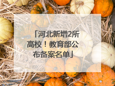 河北新增2所高校！教育部公布备案名单