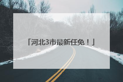 河北3市最新任免！