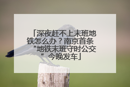 深夜赶不上末班地铁怎么办？南京首条“地铁末班守时公交”今晚发车