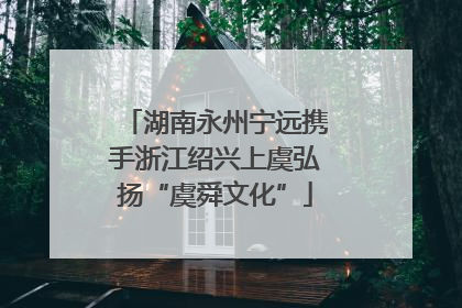 湖南永州宁远携手浙江绍兴上虞弘扬“虞舜文化”