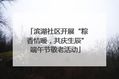 滨湖社区开展“粽香情暖，共庆生辰”端午节敬老活动