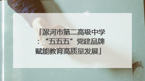 漯河市第二高级中学：“五五五”党建品牌赋能教育高质量发展
