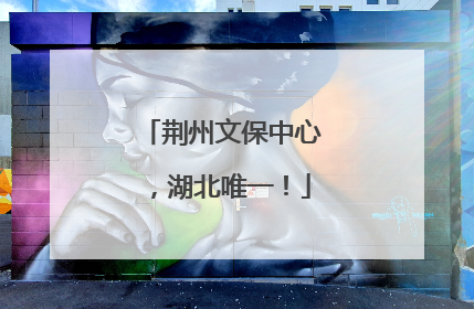 荆州文保中心，湖北唯一！