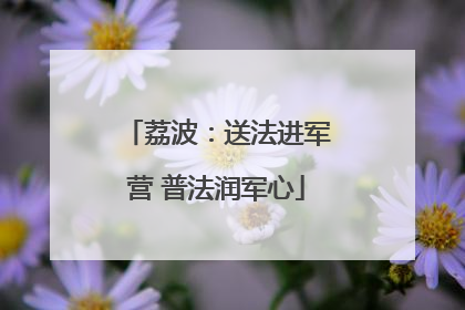 荔波：送法进军营 普法润军心