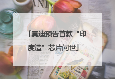 莫迪预告首款“印度造”芯片问世