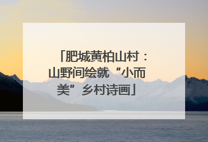 肥城黄柏山村：山野间绘就“小而美”乡村诗画