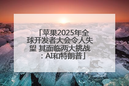 苹果2025年全球开发者大会令人失望 其面临两大挑战：AI和特朗普