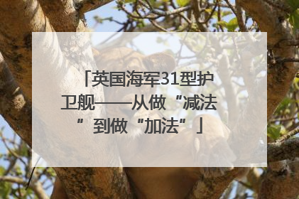 英国海军31型护卫舰——从做“减法”到做“加法”