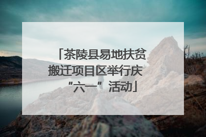 茶陵县易地扶贫搬迁项目区举行庆“六一”活动