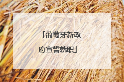 葡萄牙新政府宣誓就职