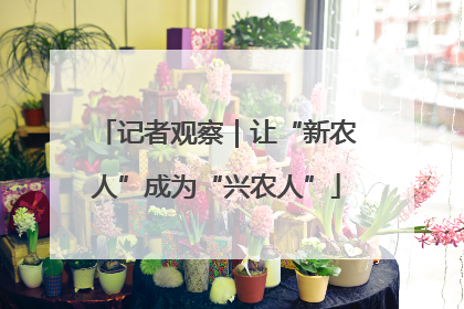 记者观察｜让“新农人”成为“兴农人”