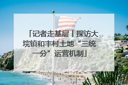 记者走基层丨探访大垸镇和丰村土地“三统一分”运营机制